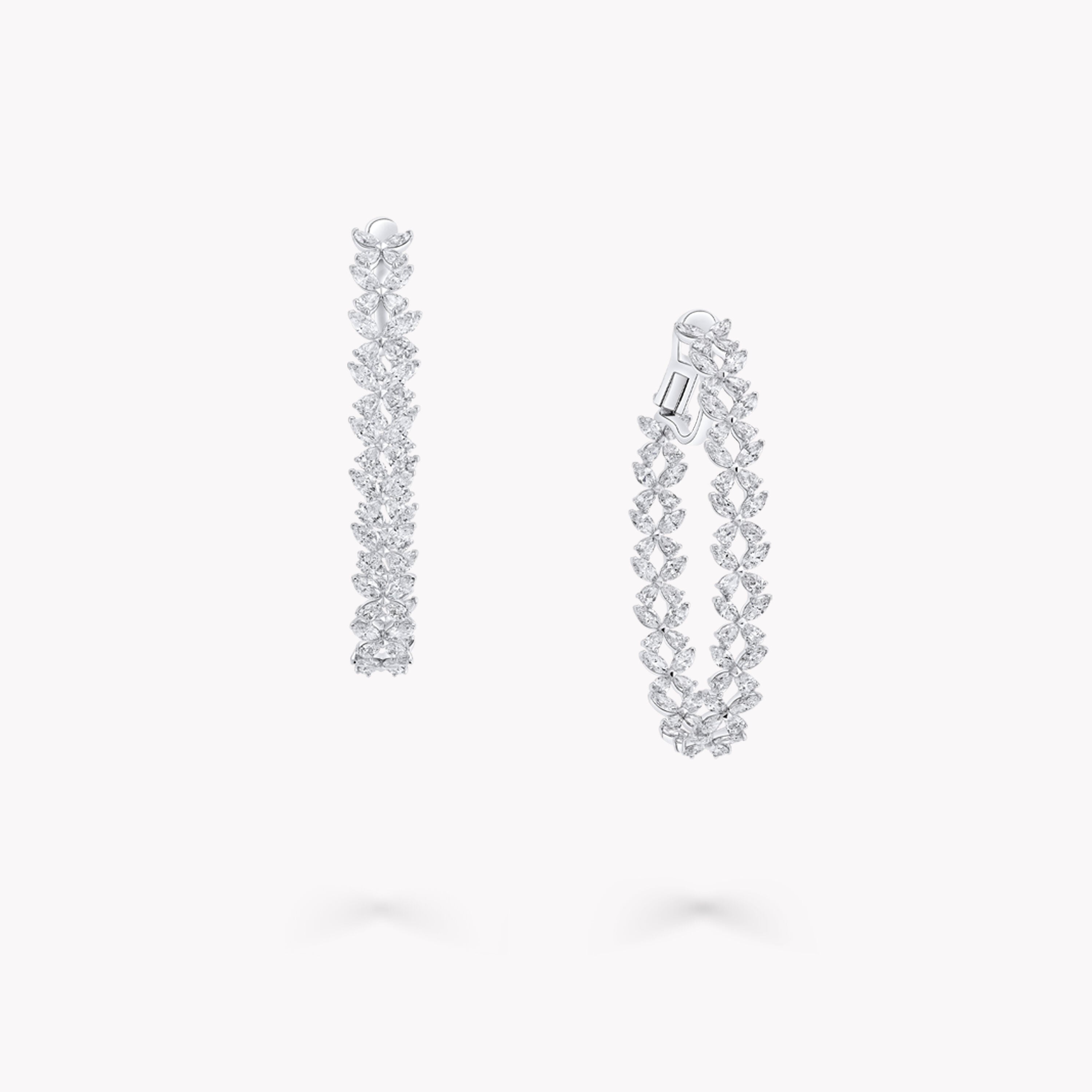 Carave Paris Marquise Diamond Hoop Earrings