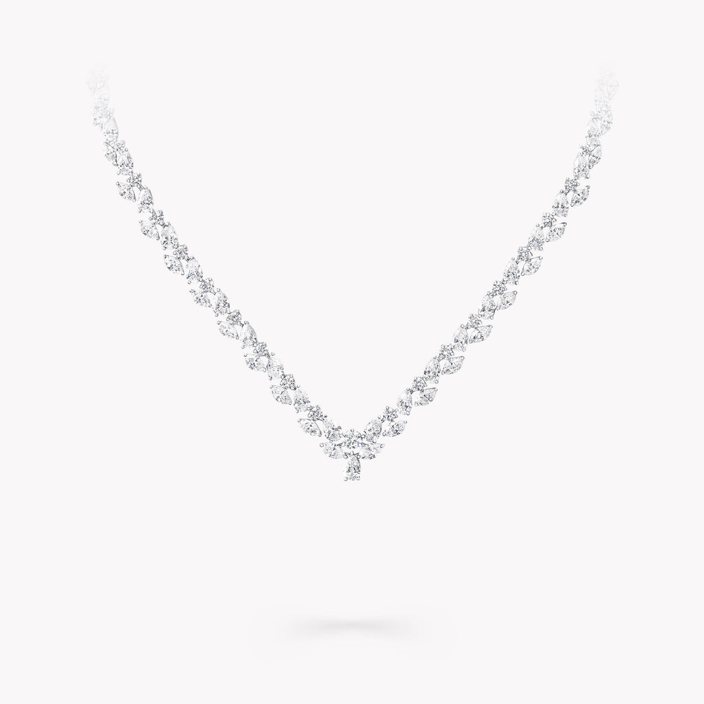 Carave Paris Marquise Diamond V Necklace