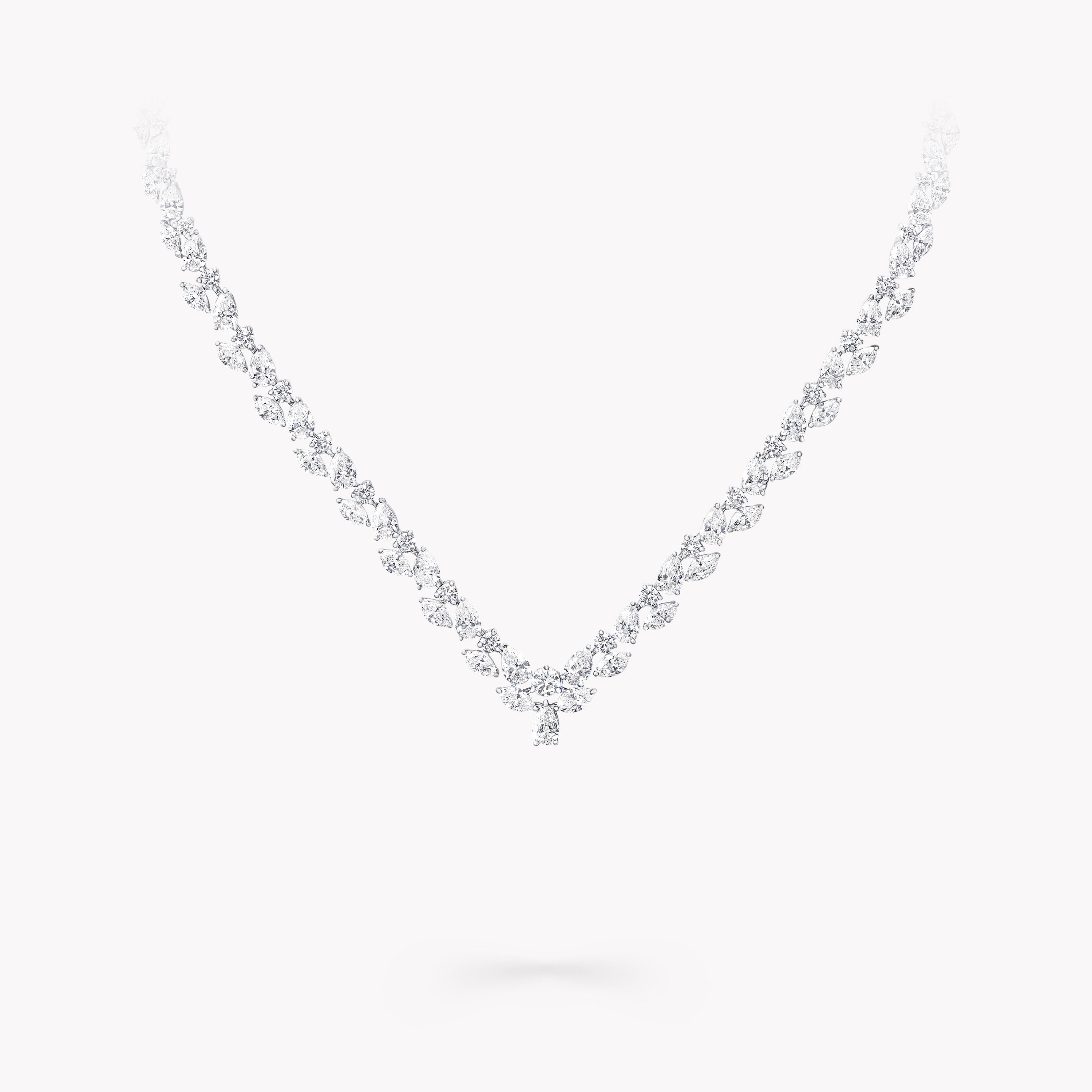Carave Paris Marquise Diamond V Necklace