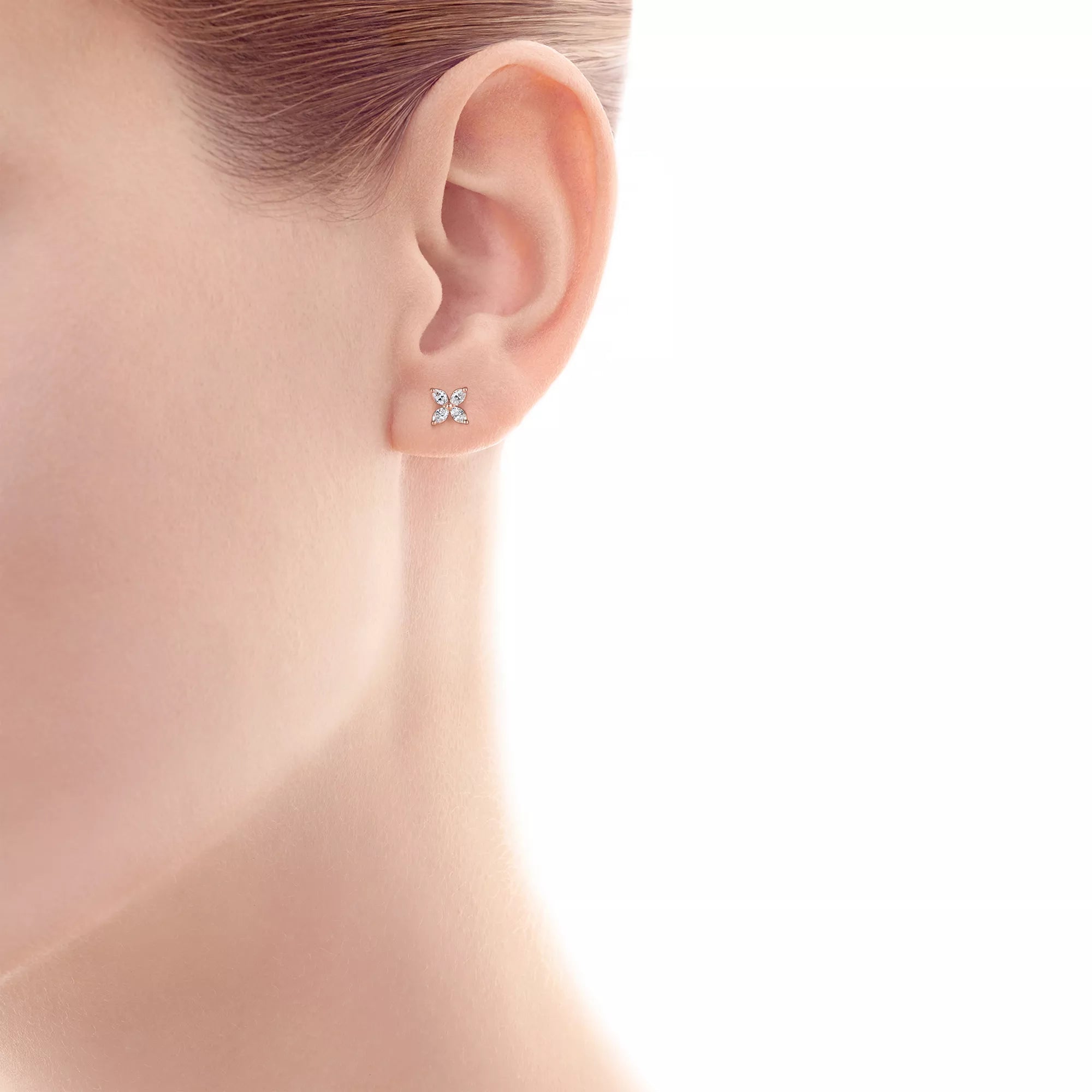 Carave Paris Marquise Petal Flower Stud Earring