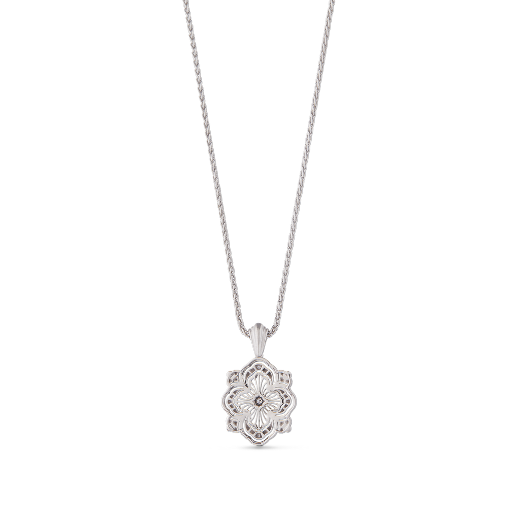 Carave Paris Midnight Bloom Quatrefoil Pendant Necklace