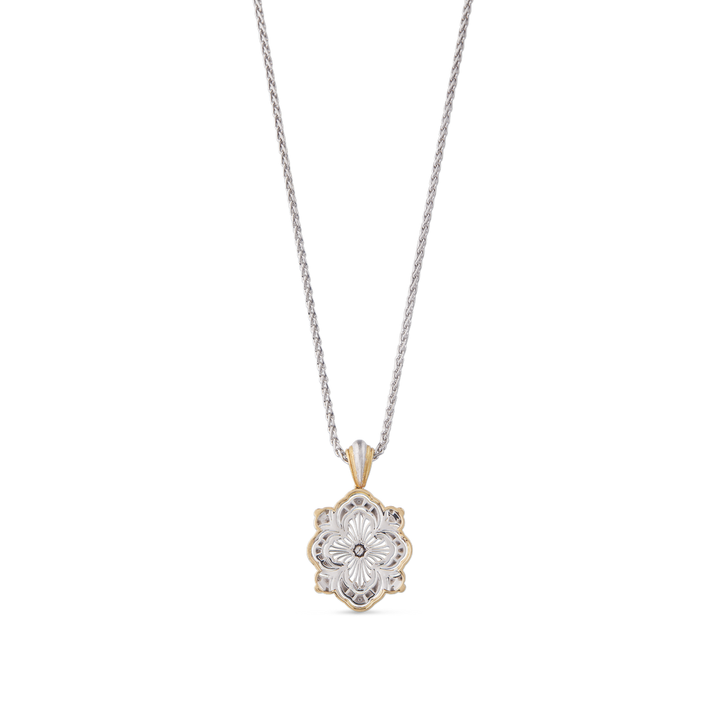 Carave Paris Midnight Bloom Quatrefoil Pendant Necklace