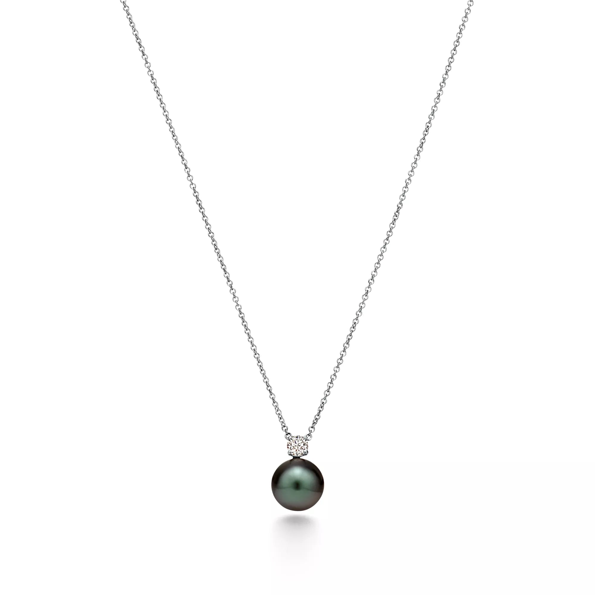 Carave Paris Midnight Pearl Solitaire Pendant Necklace