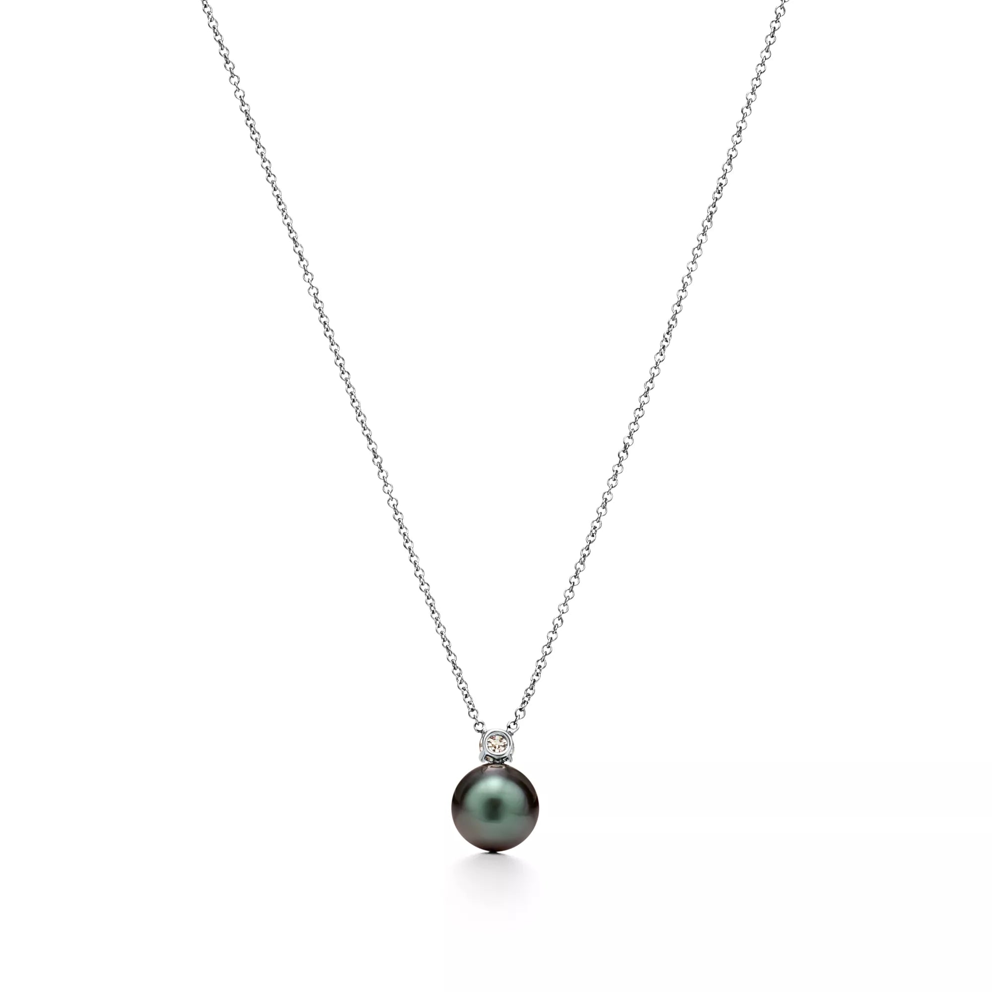 Carave Paris Midnight Pearl Solitaire Pendant Necklace