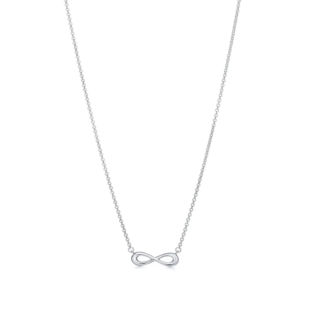 Carave Paris Minimalist Infinity Silver Necklace