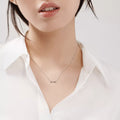 Carave Paris Minimalist Infinity Silver Necklace