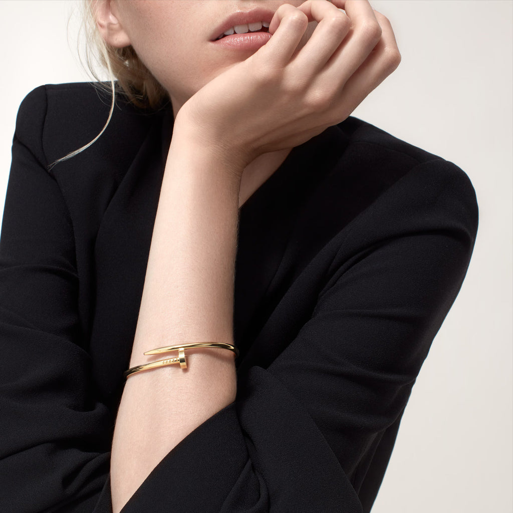 Carave Paris Minimalist Nail Open Bangle Bracelet