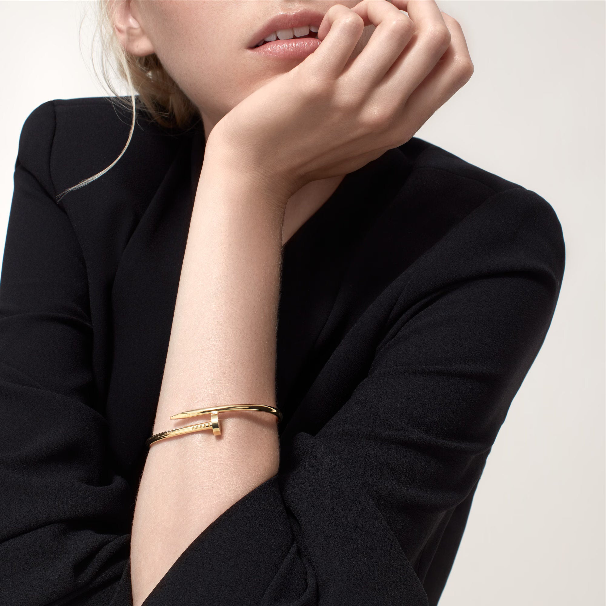 Carave Paris Minimalist Nail Open Bangle Bracelet