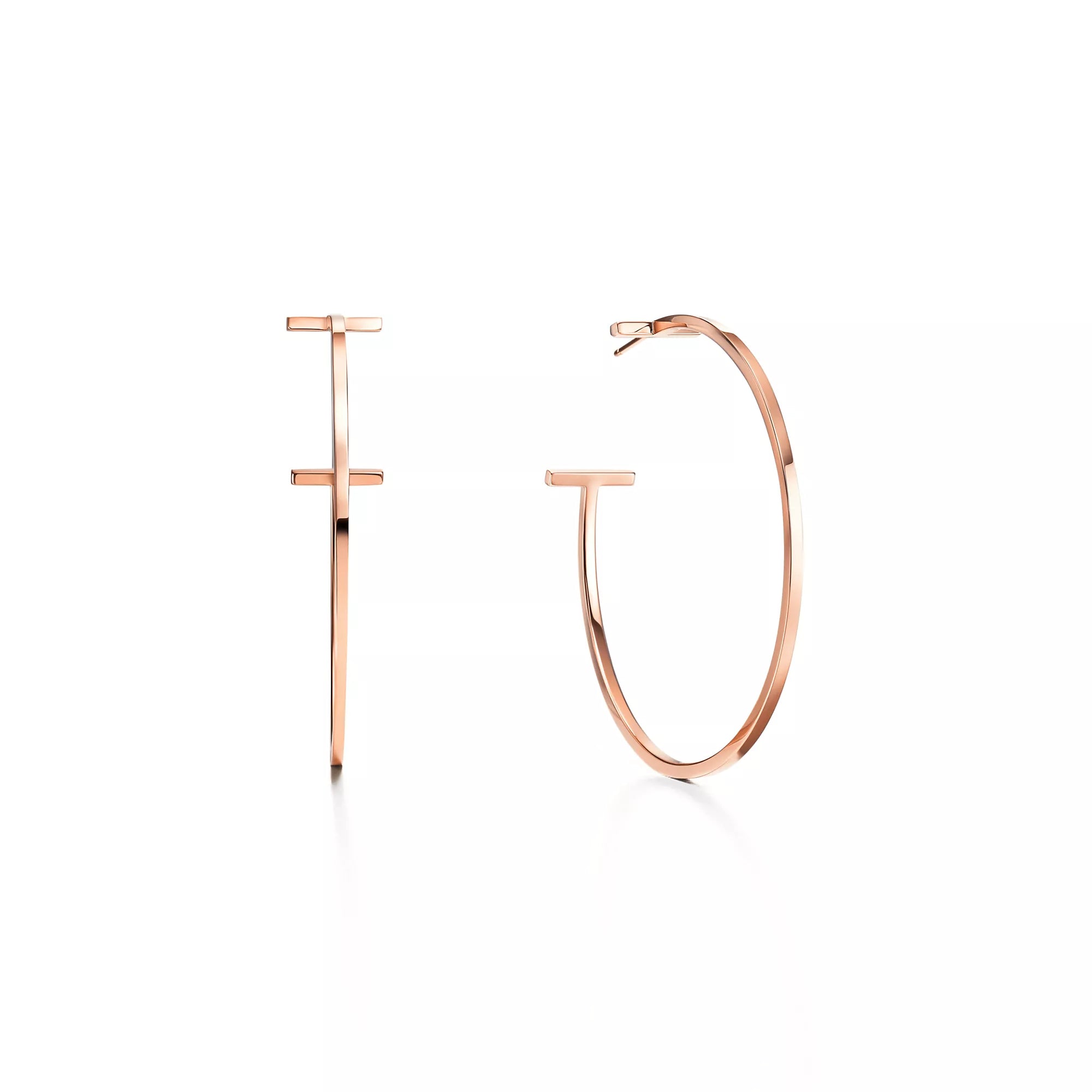Carave Paris Minimalist T Hoop Earrings