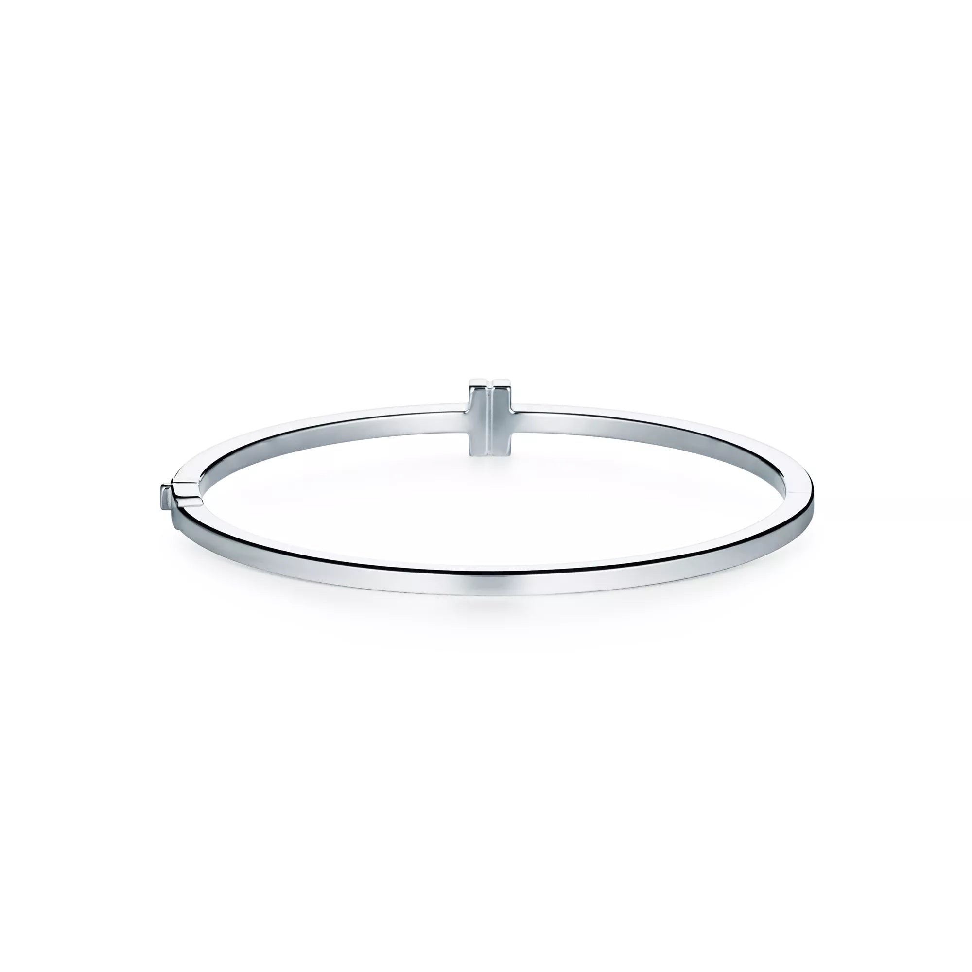 Carave Paris Minimalist T Wire White Gold Bracelet for Women