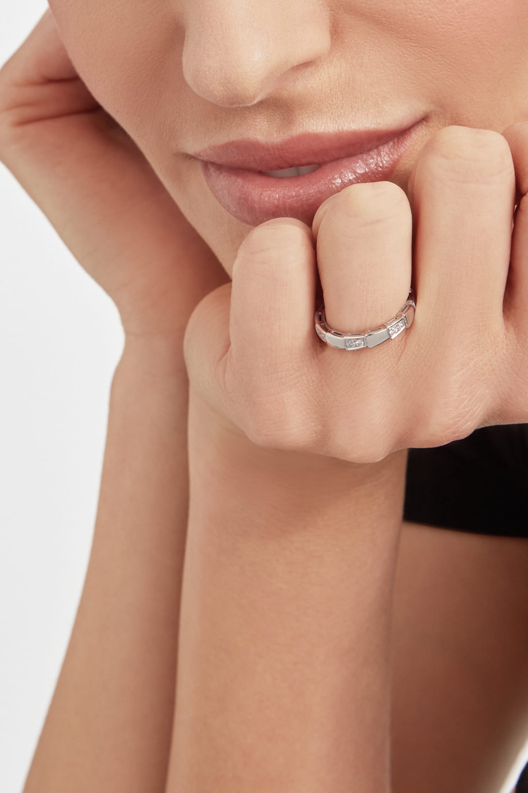 Carave Paris Modern Diamond Geometric Band Ring