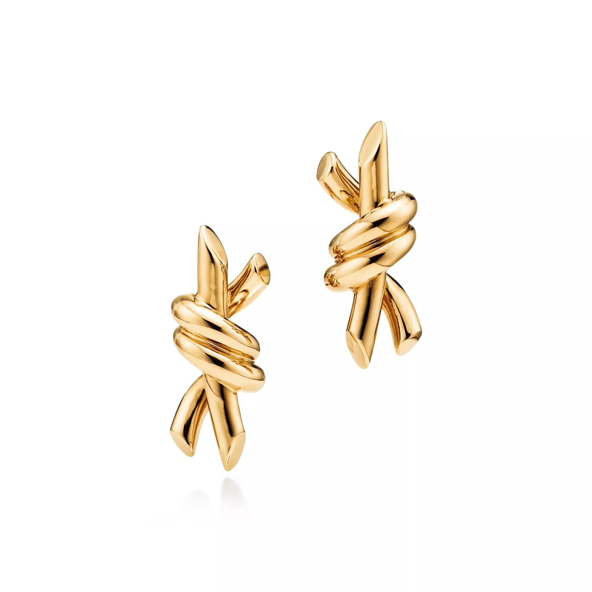Carave Paris Modern Knot Sculpture Stud Earrings