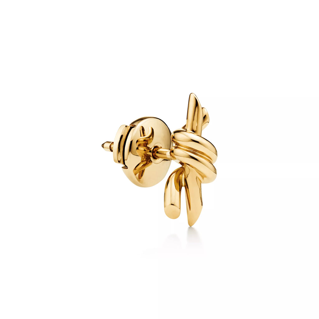 Carave Paris Modern Knot Sculpture Stud Earrings