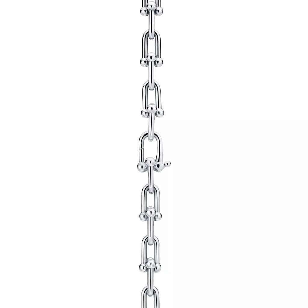 Carave Paris Modern Link Chain Choker Necklace in Silver