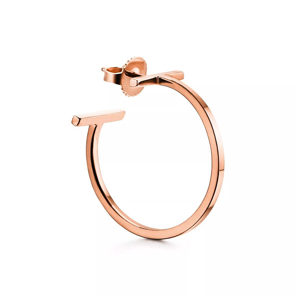 Carave Paris Modern T Bar Open Hoop Earring