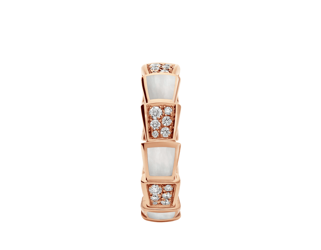 Carave Paris Mother of Pearl & Diamond Geometric Ring