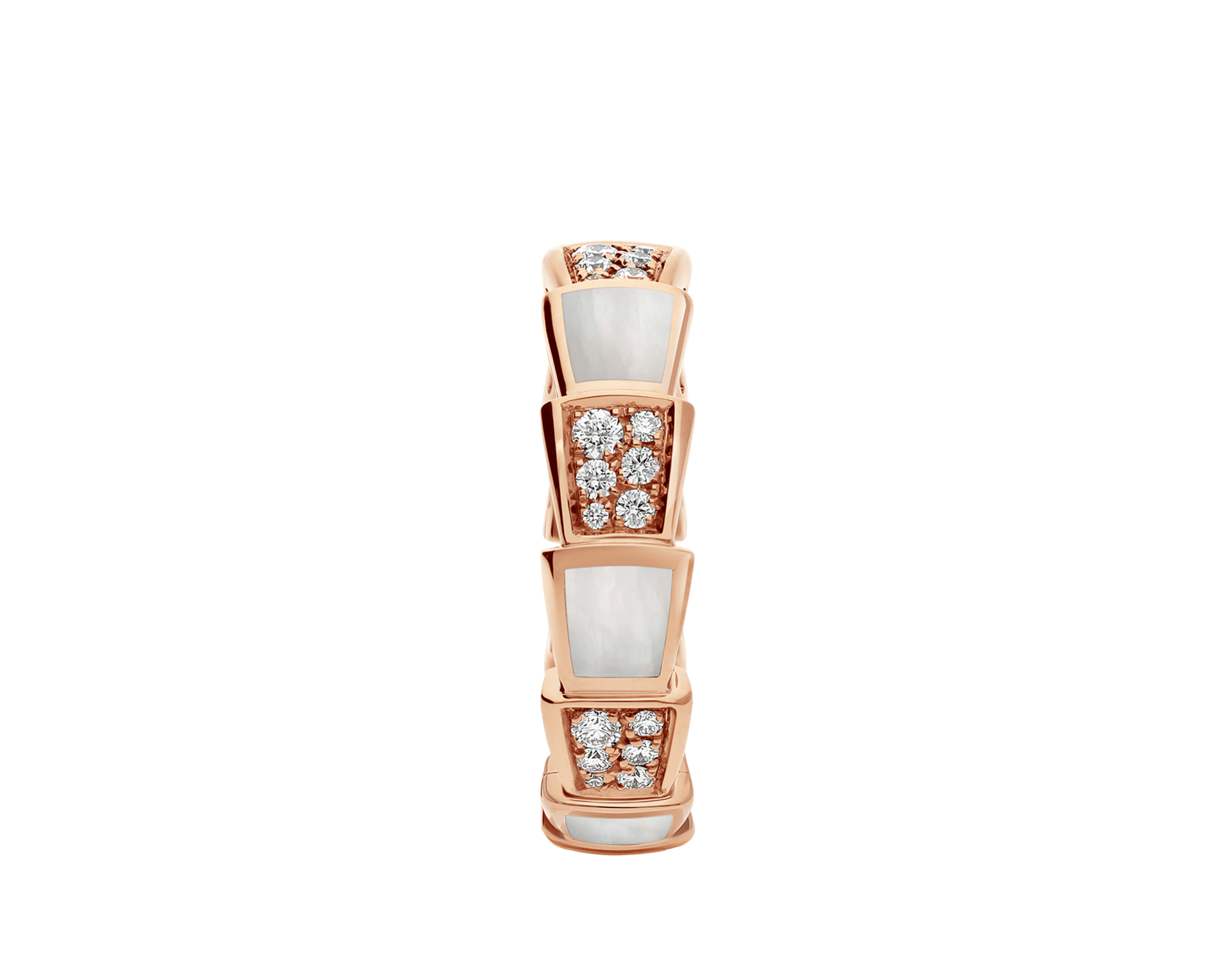 Carave Paris Mother of Pearl & Diamond Geometric Ring
