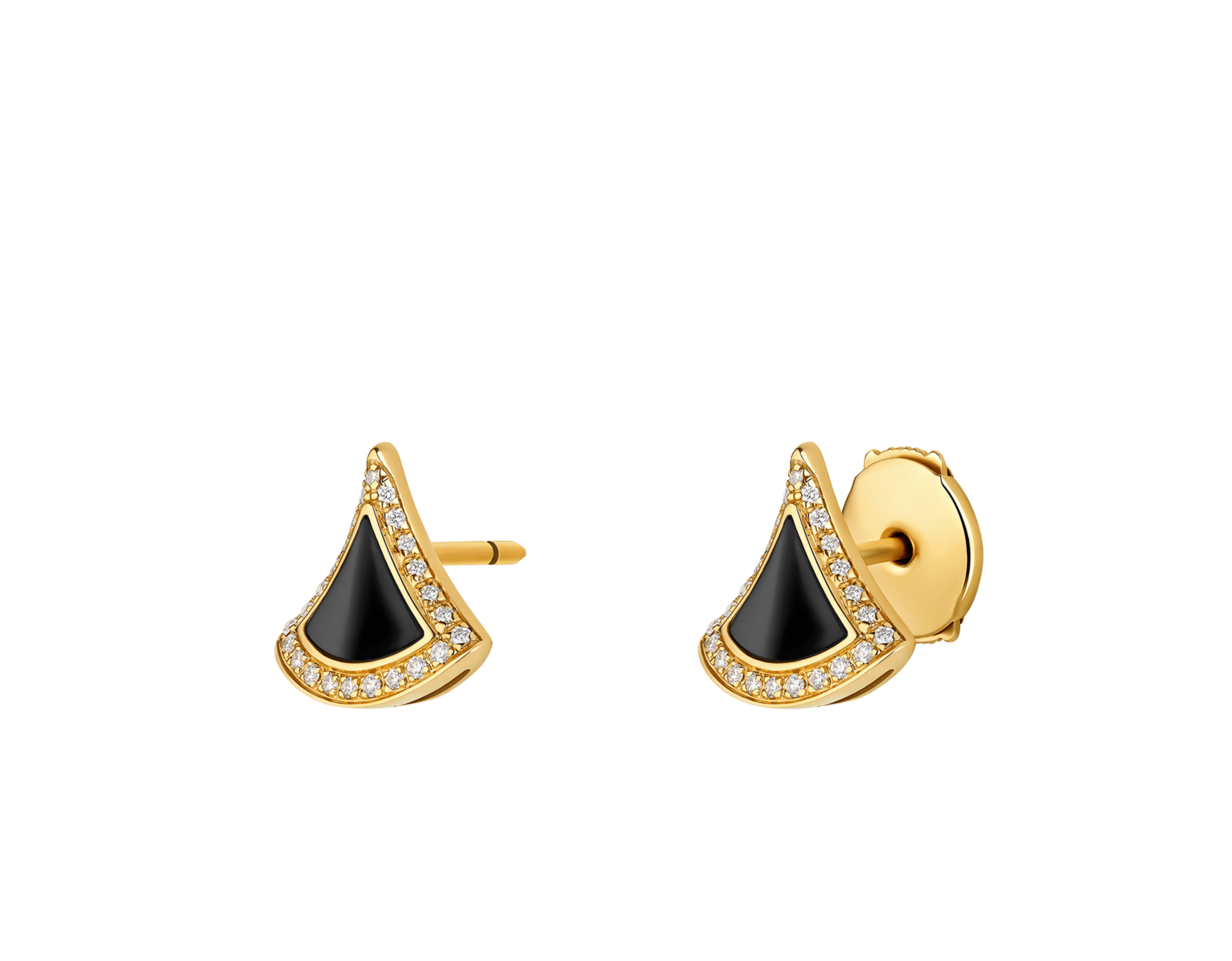 Carave Paris Onyx Pavé Fan Stud Earrings