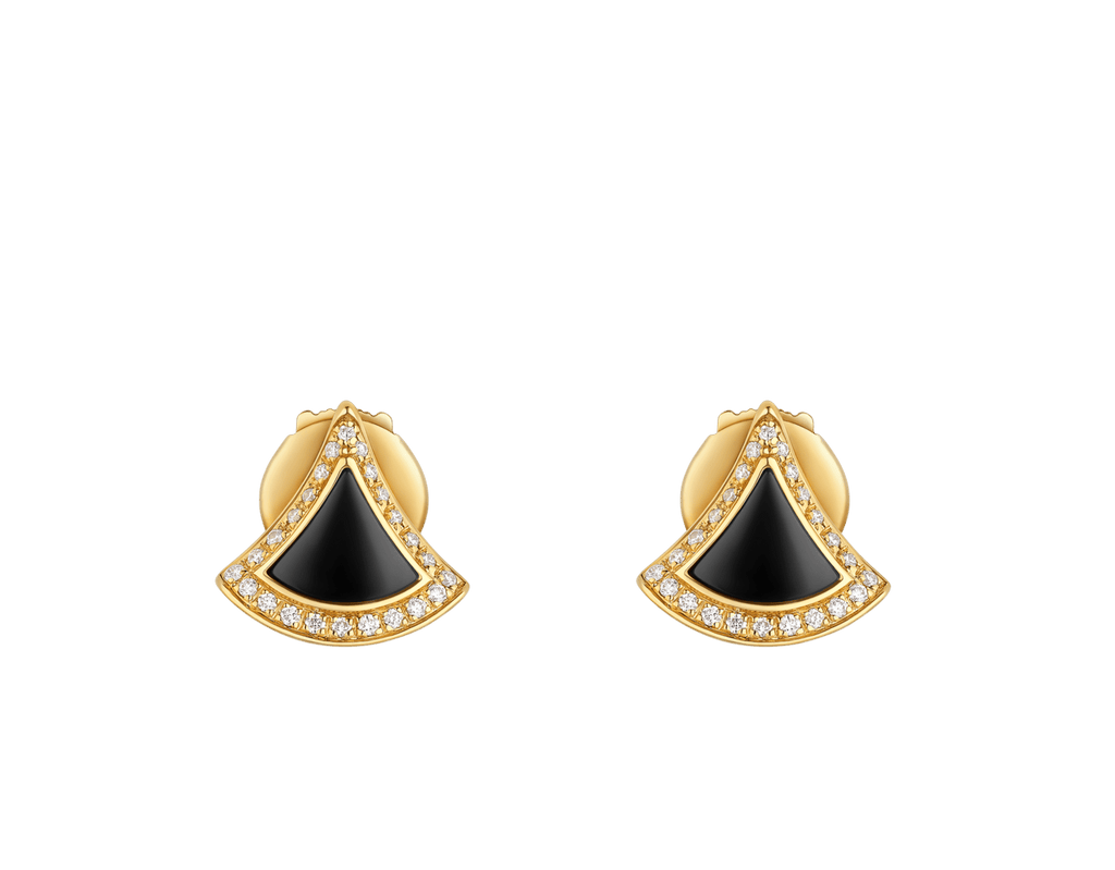 Carave Paris Onyx Pavé Fan Stud Earrings