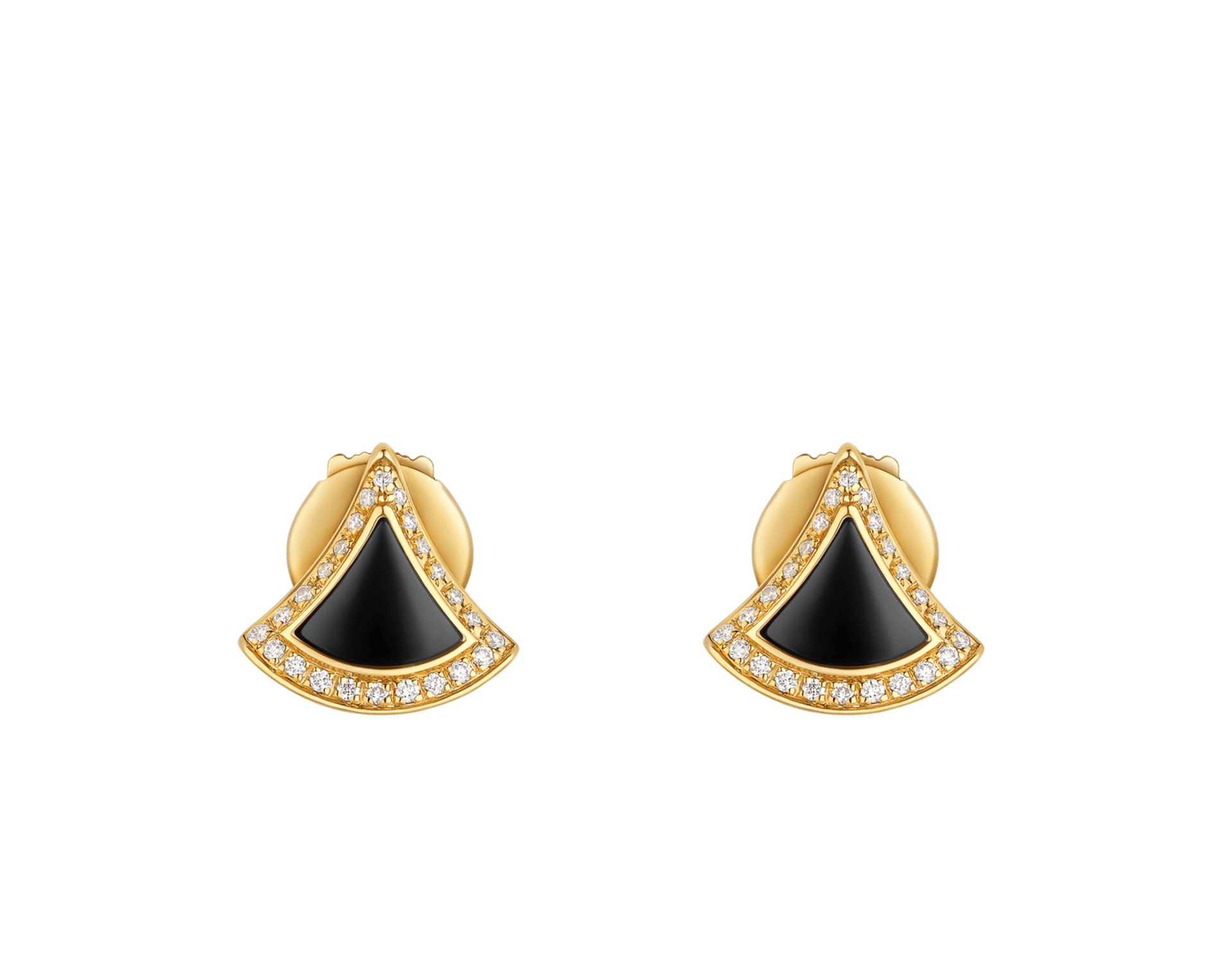 Carave Paris Onyx Pavé Fan Stud Earrings