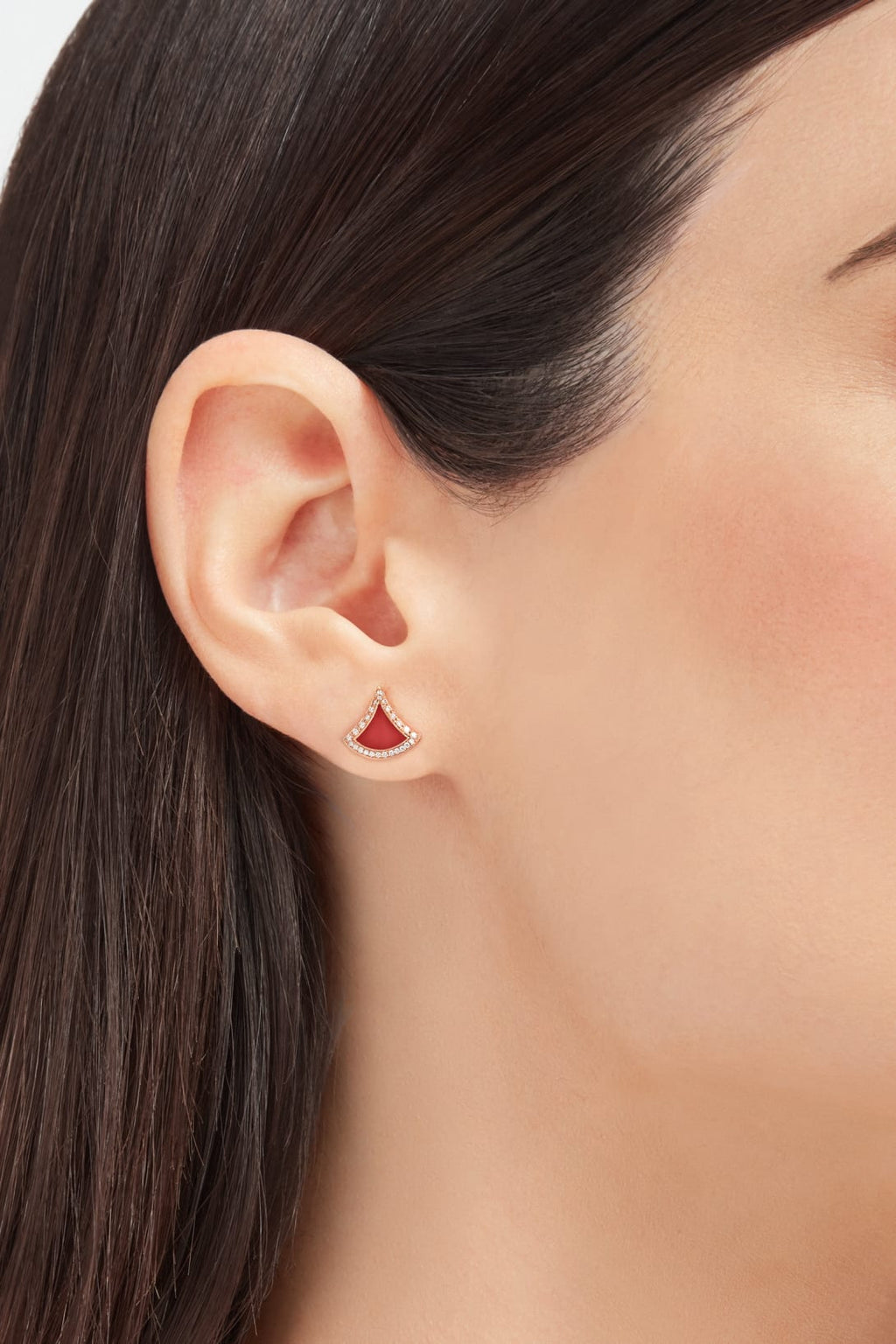 Carave Paris Onyx Pavé Fan Stud Earrings
