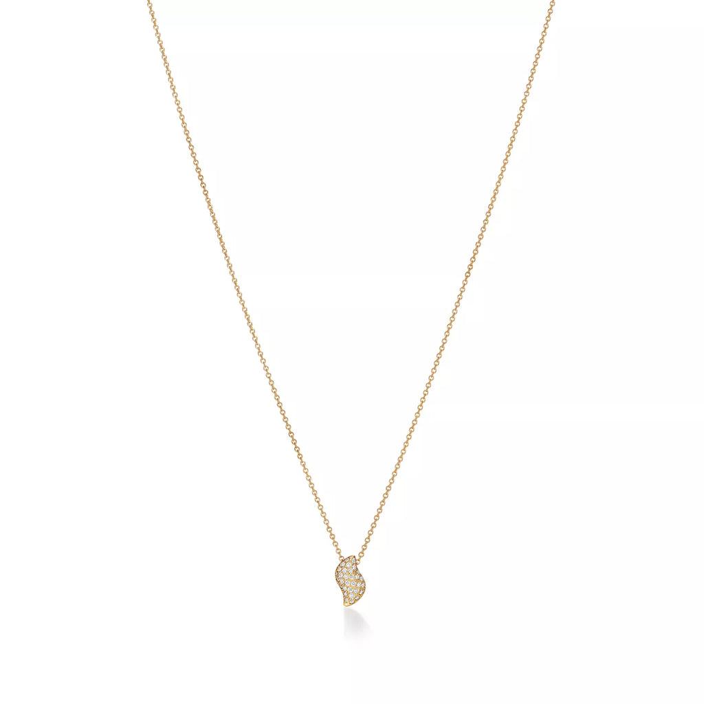 Carave Paris Pavé Diamond Pendant Necklace in White Gold