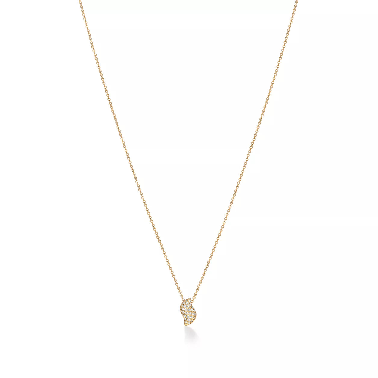 Carave Paris Pavé Diamond Pendant Necklace in White Gold