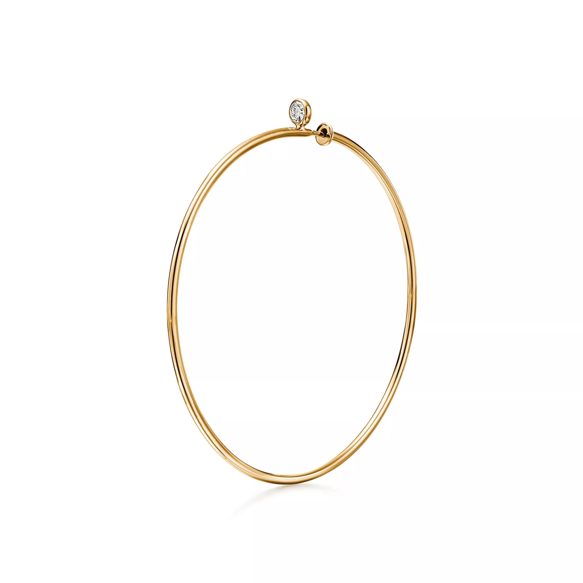 Carave Paris Oval Diamond Accent Hoop Earrings