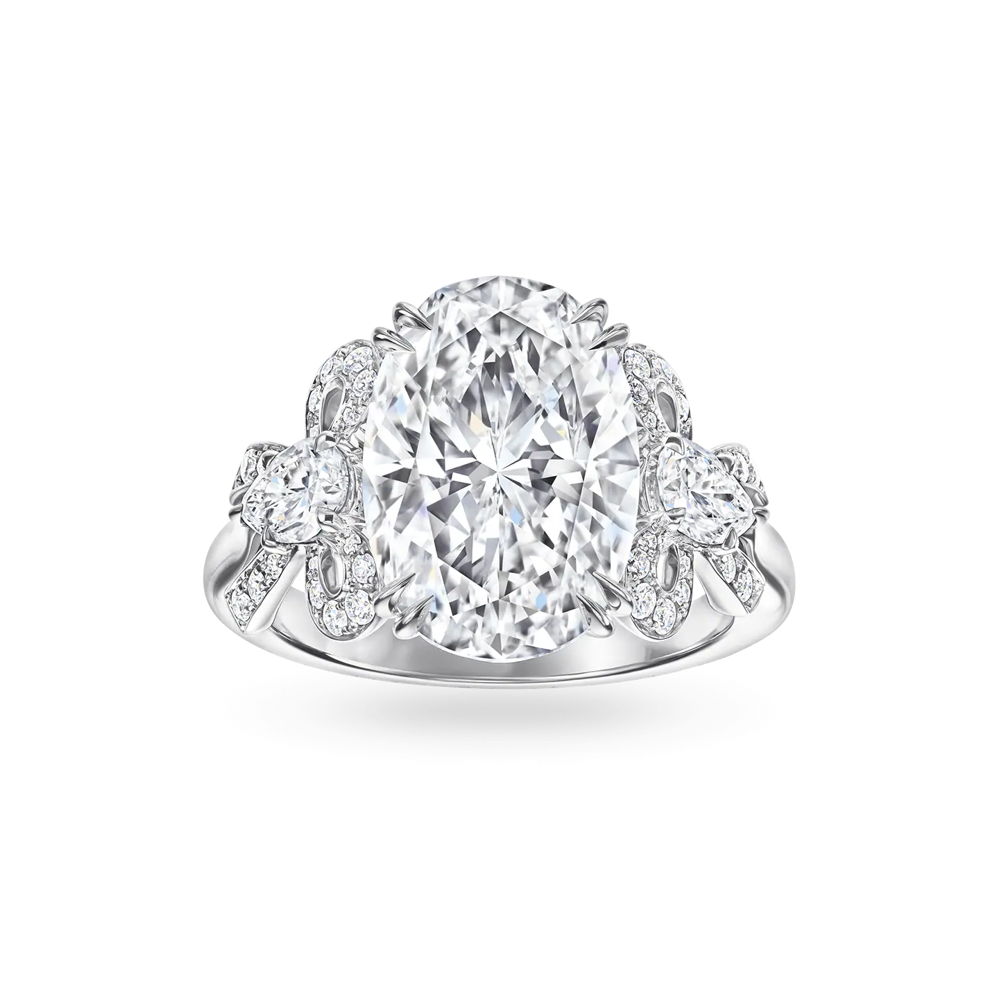 Carave Paris Oval Diamond Floral Halo Ring