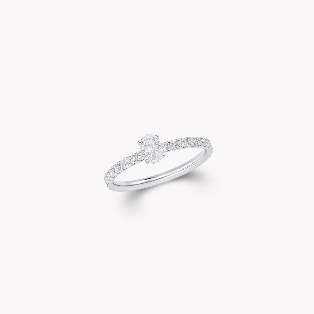 Carave Paris Oval Diamond Solitaire Ring