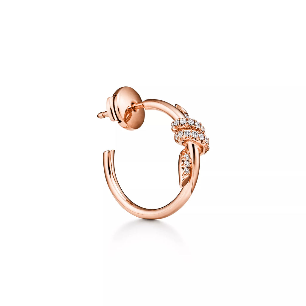 Carave Paris Pavé Barbed Hoop Earrings