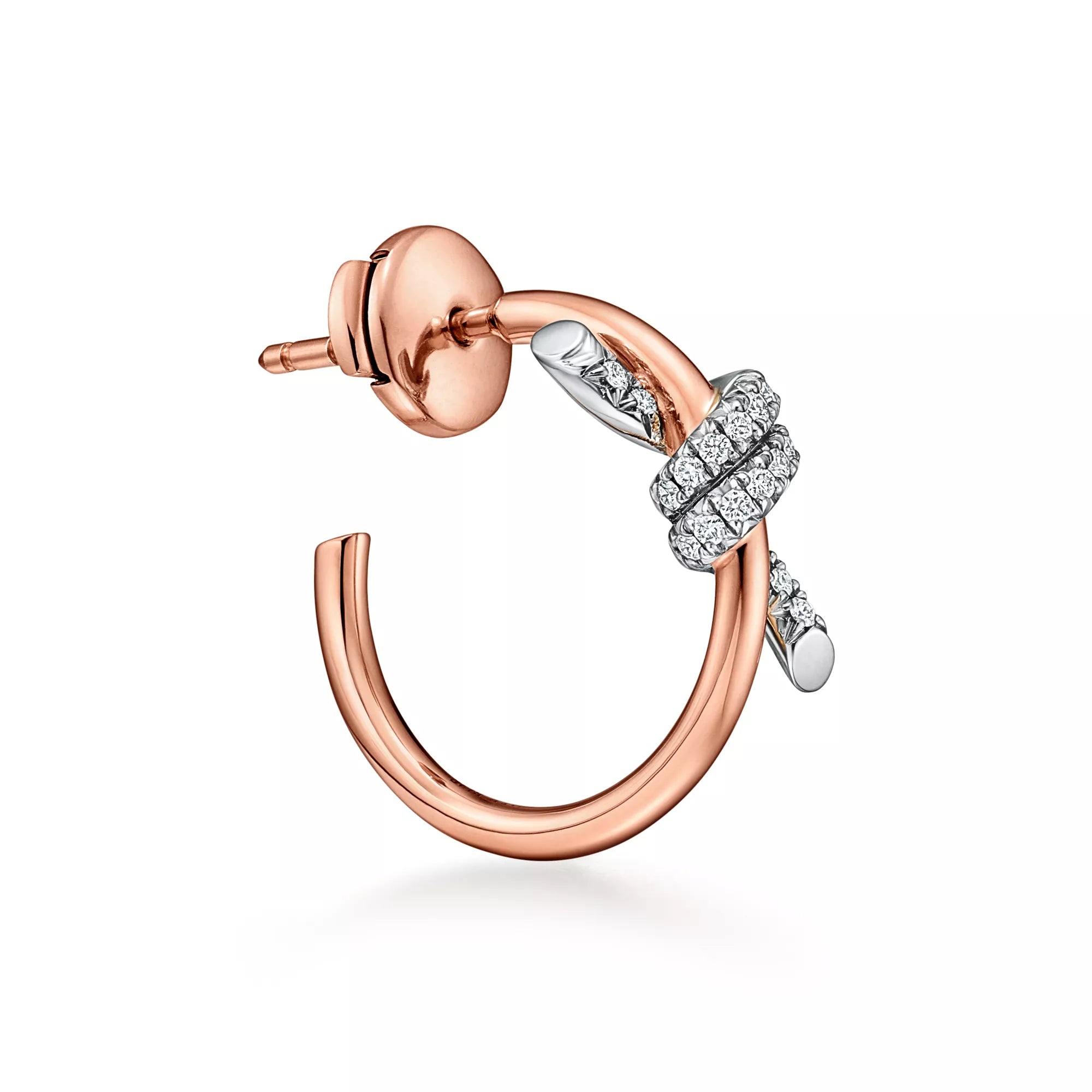 Carave Paris Pavé Barbed Hoop Earrings