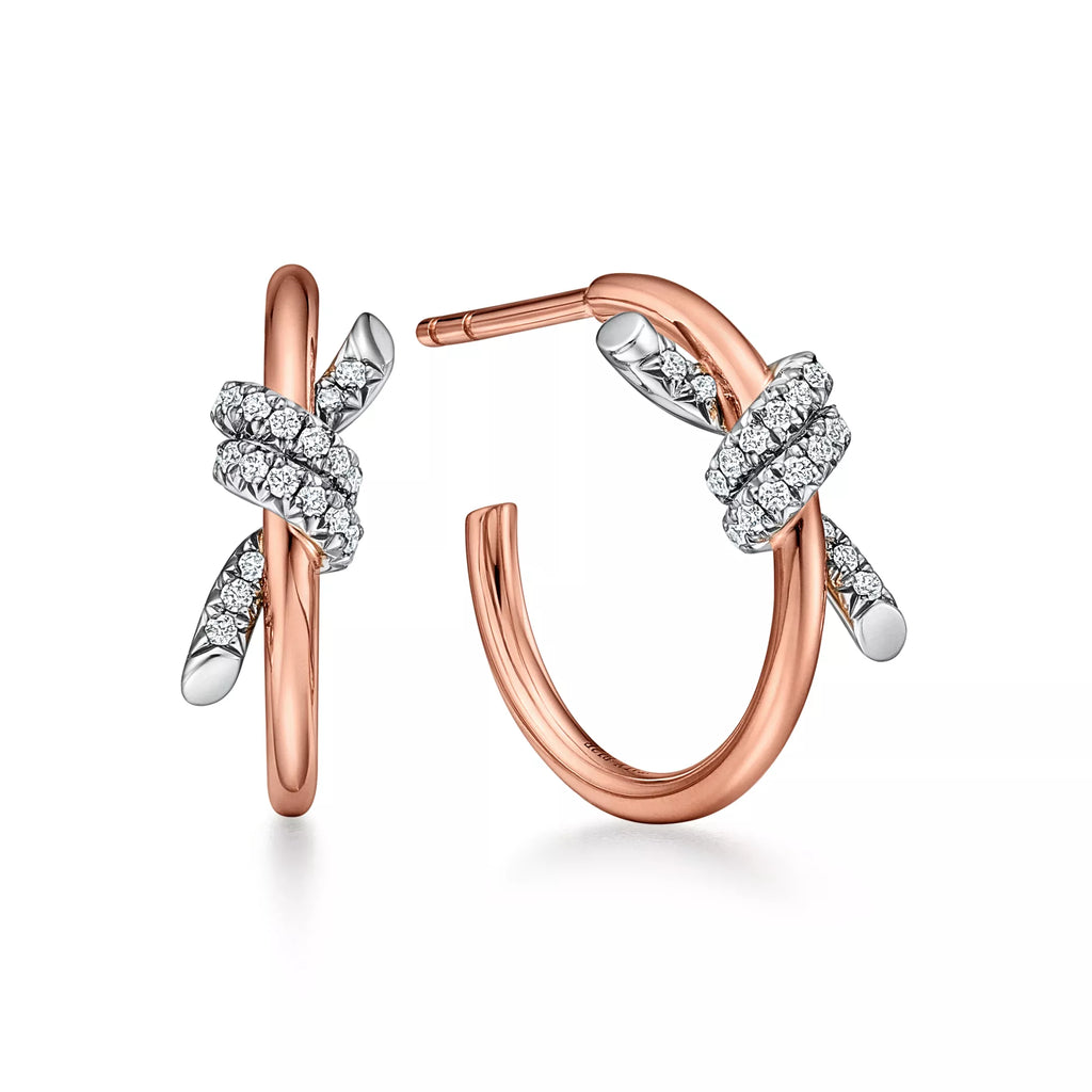 Carave Paris Pavé Barbed Hoop Earrings