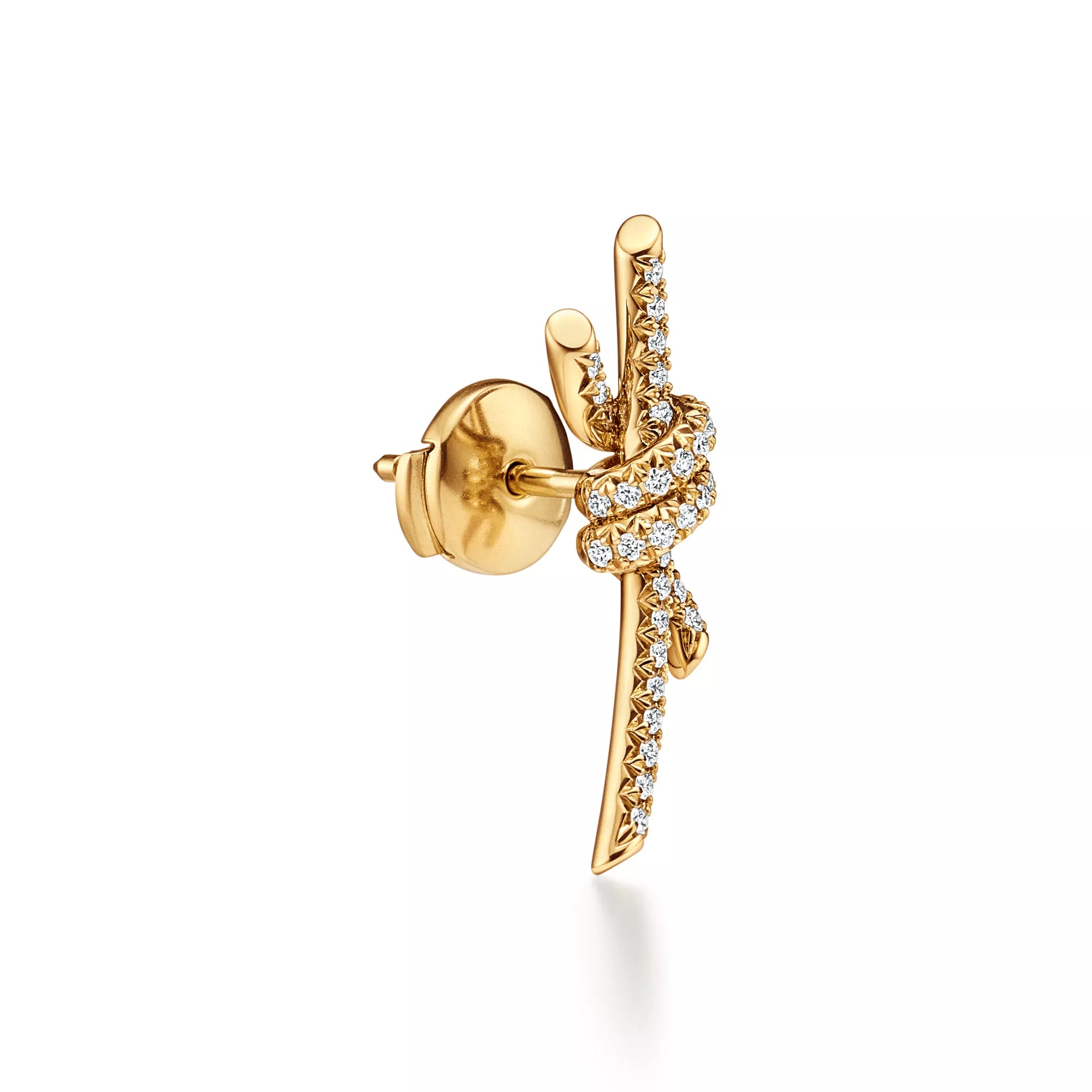 Carave Paris Pavé Barbed Knot Drop Earrings