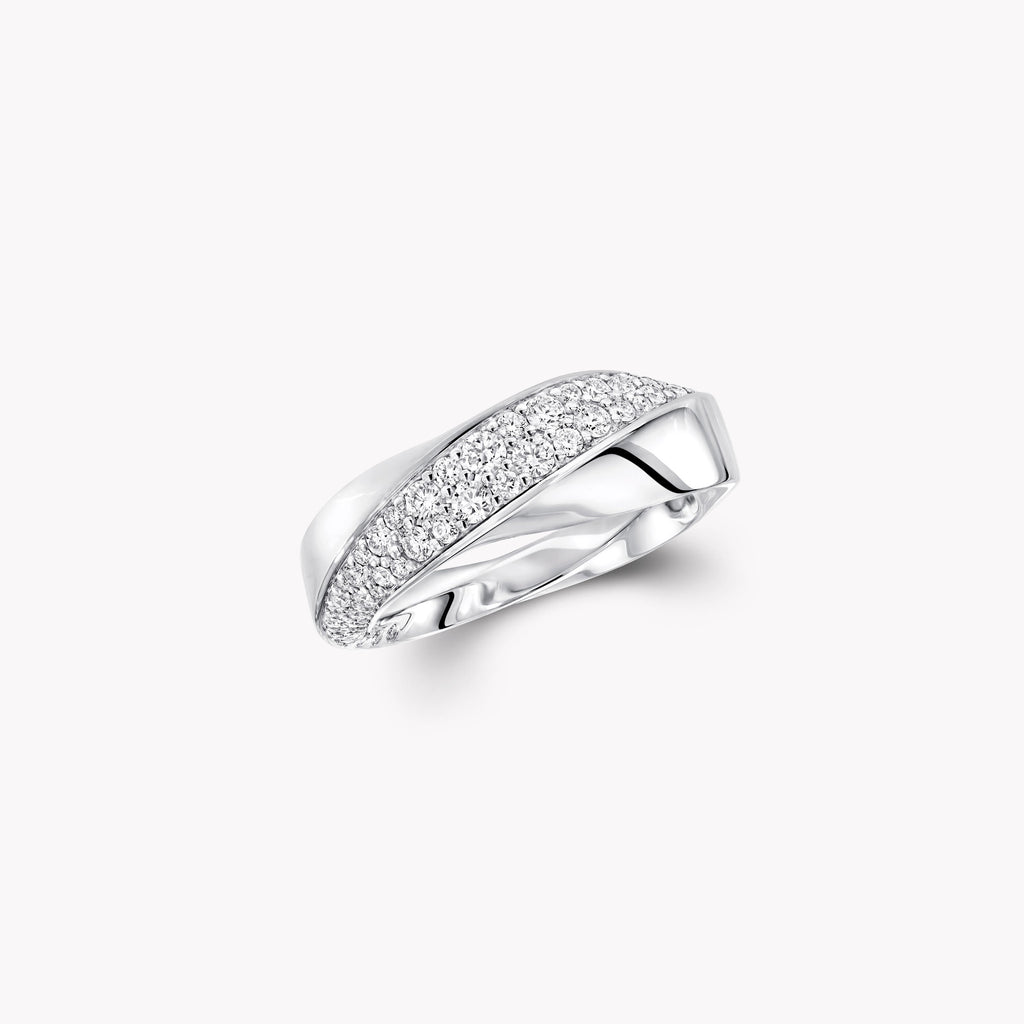 Carave Paris Pavé Crossover Band Ring