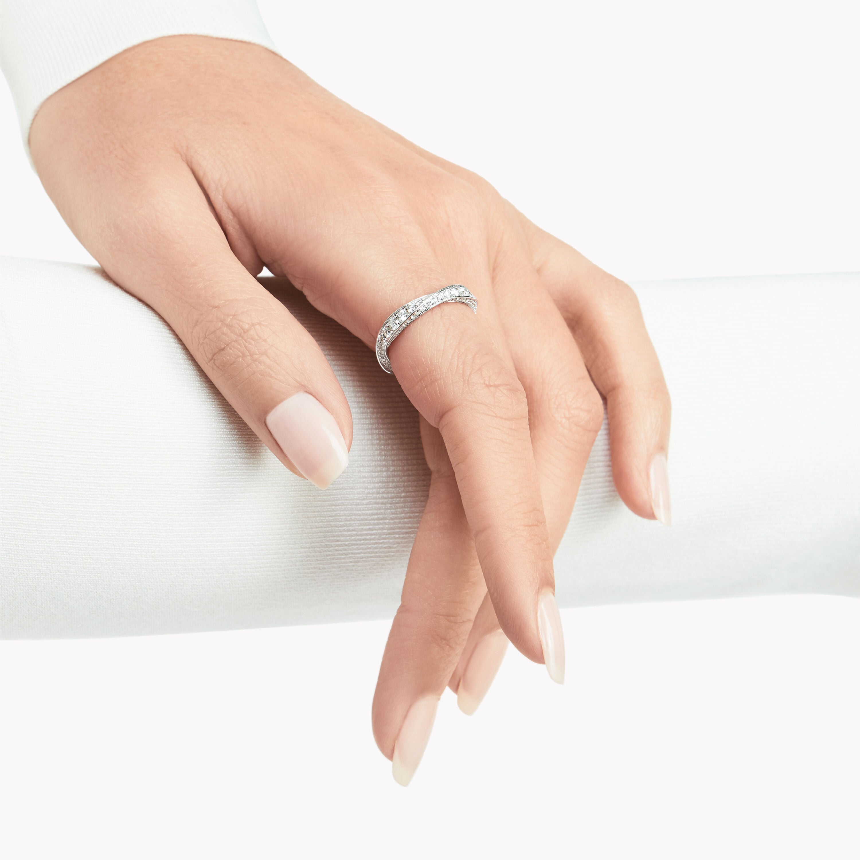 Carave Paris Pavé Crossover Diamond Ring