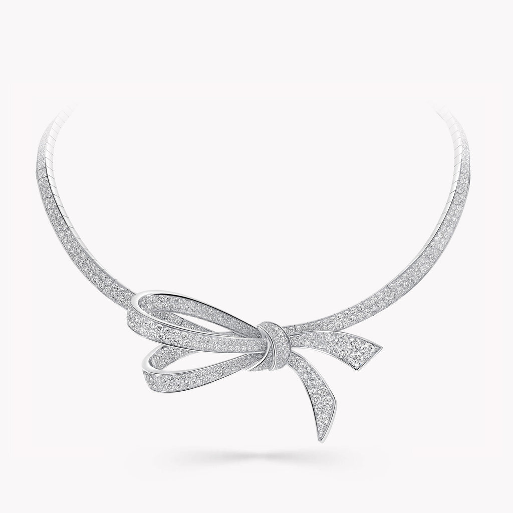 Carave Paris Pavé Diamond Bow Collar Necklace