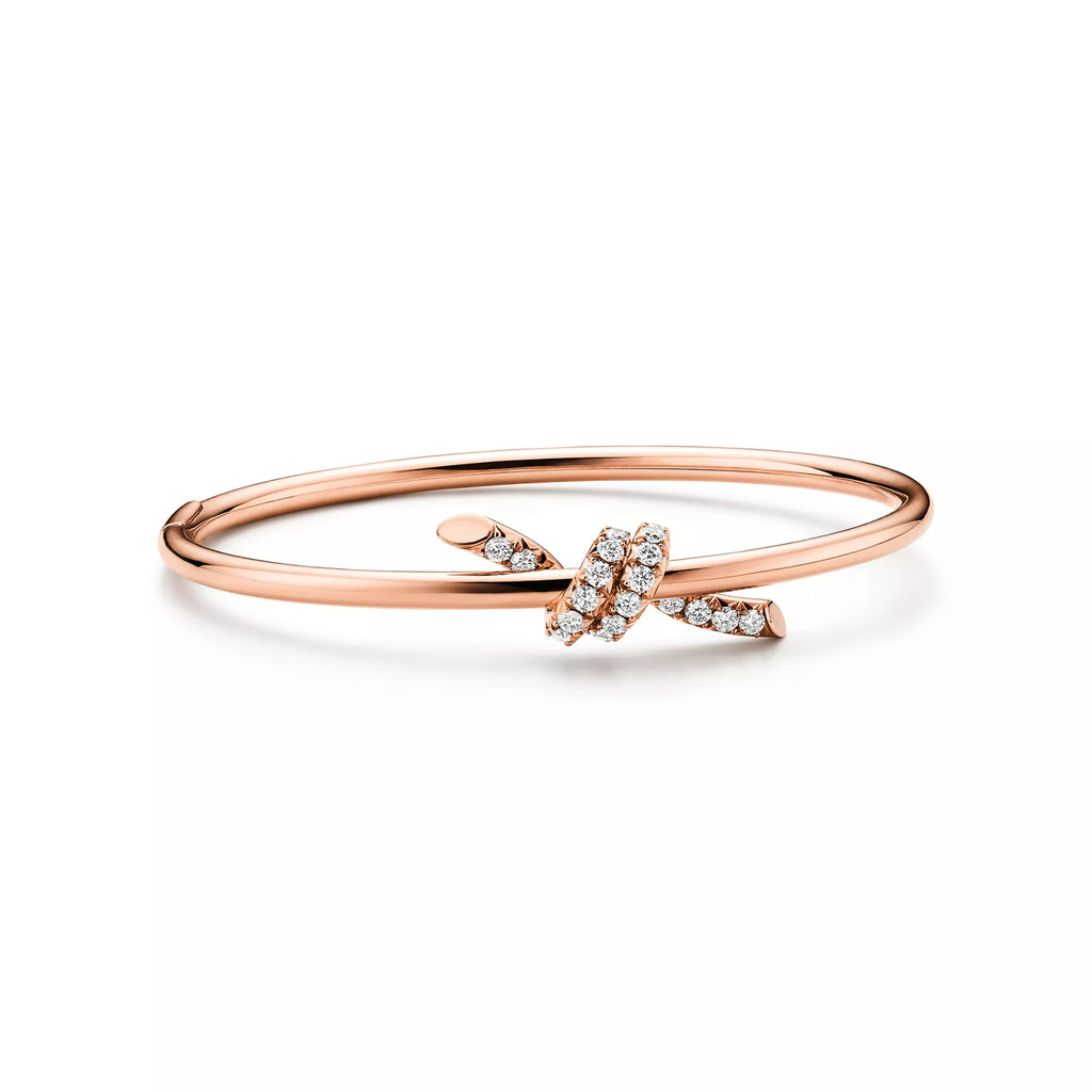 Carave Paris Pavé Diamond Nail Wrap Rose Gold Bangle for Women