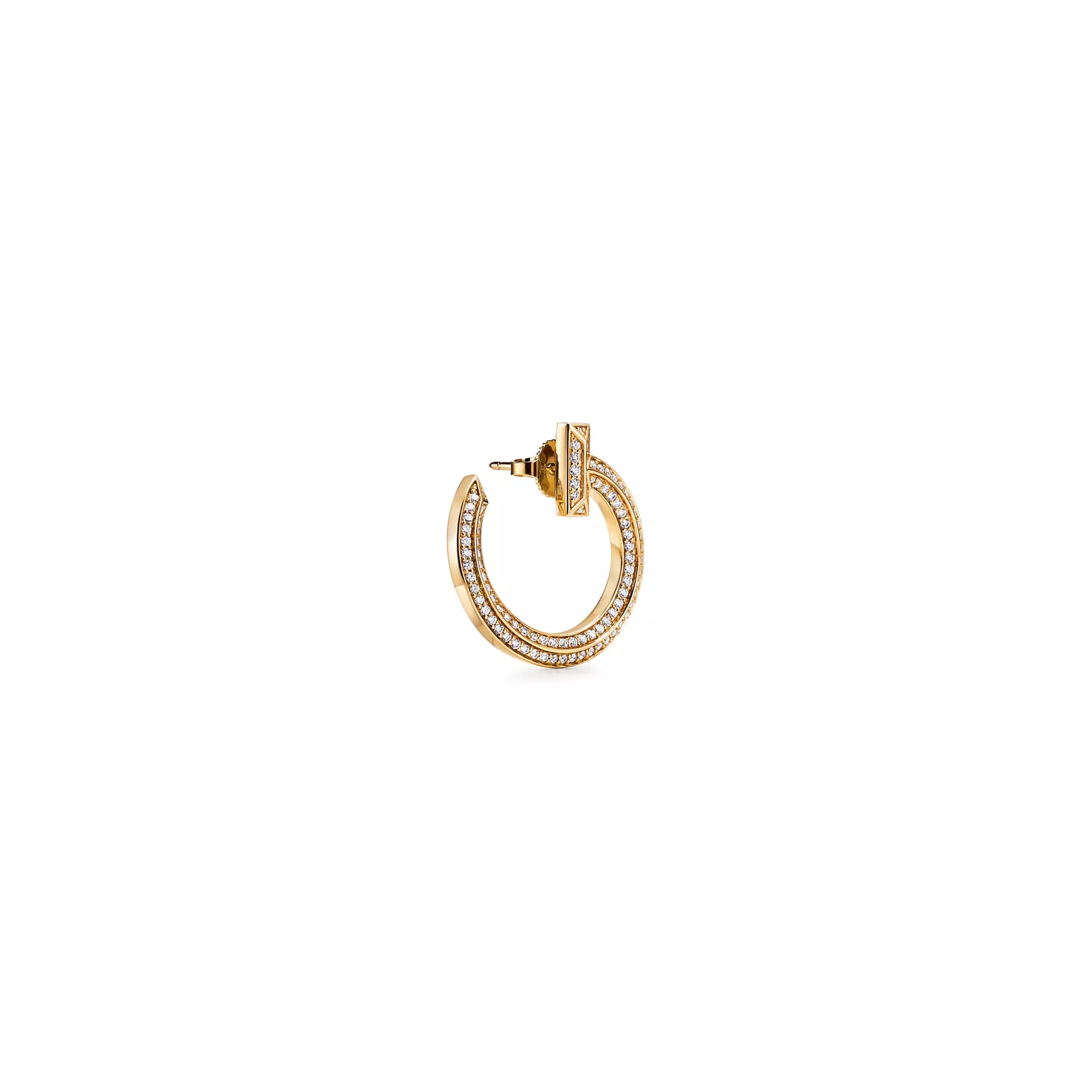 Carave Paris Pavé Double Circle Open Hoop Earrings