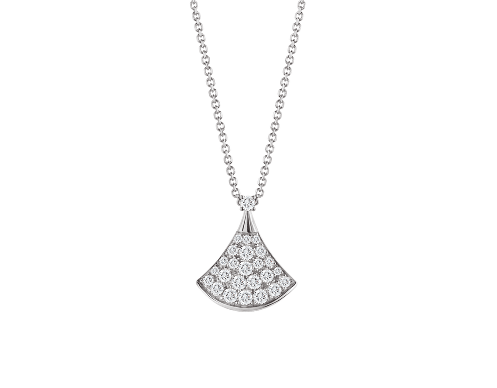 Carave Paris Pavé Fan Diamond Pendant Necklace