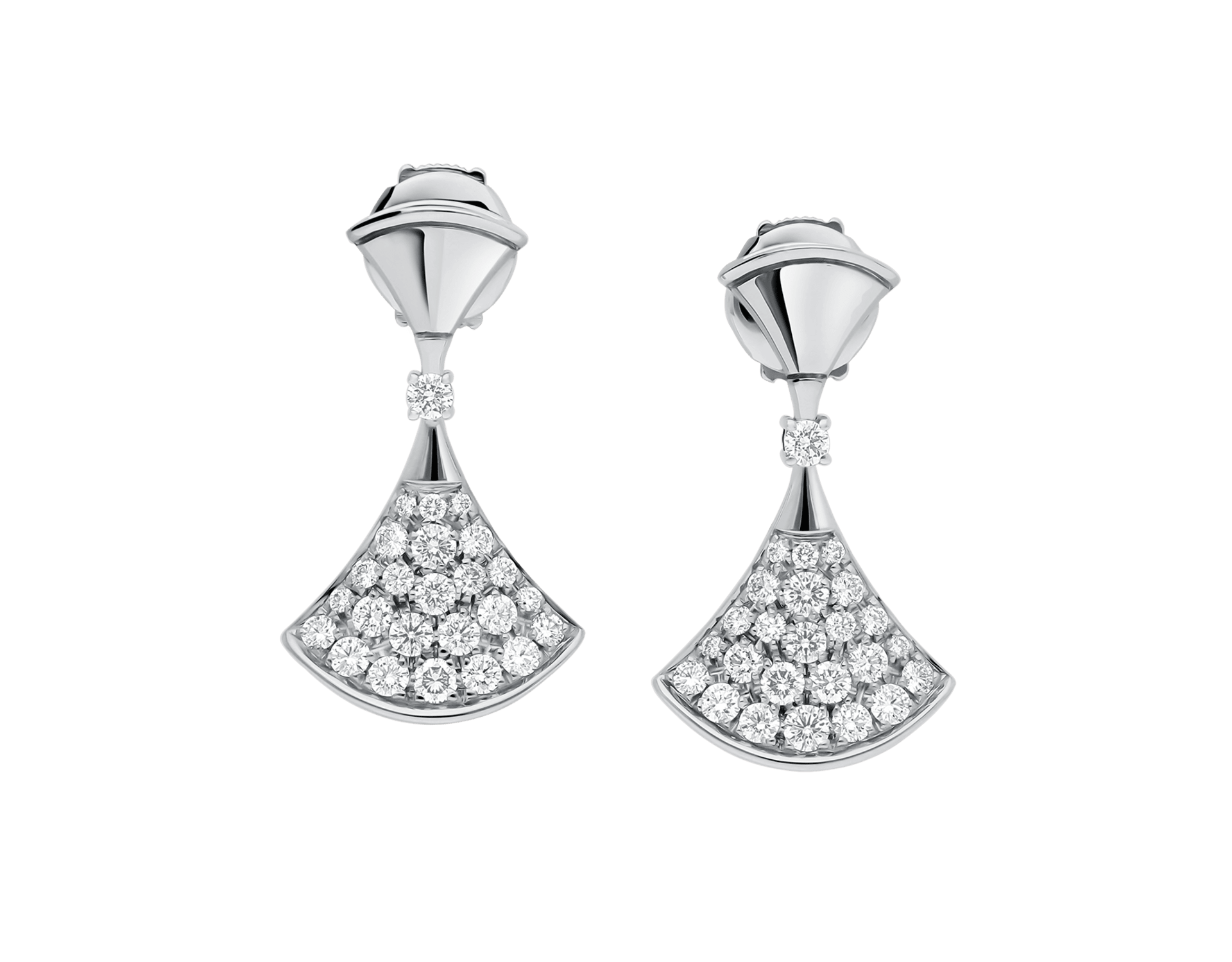 Carave Paris Pavé Fan Drop Earrings