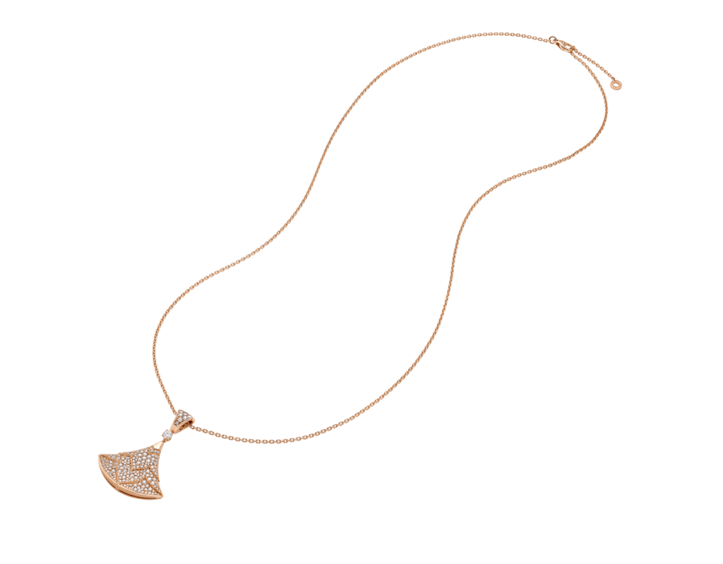 Carave Paris Pavé Fan Drop Pendant Necklace