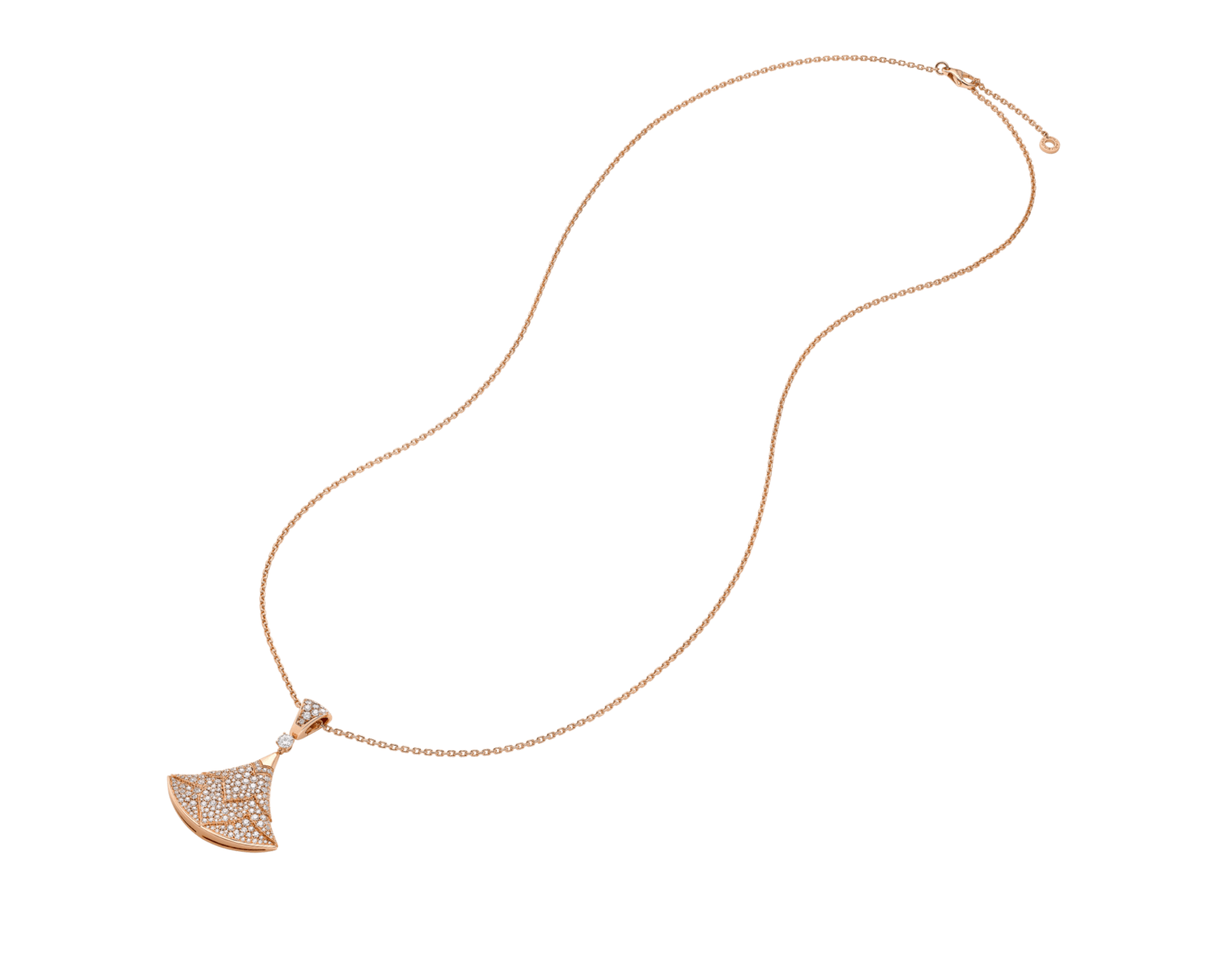 Carave Paris Pavé Fan Drop Pendant Necklace