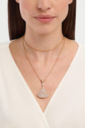Carave Paris Pavé Fan Drop Pendant Necklace