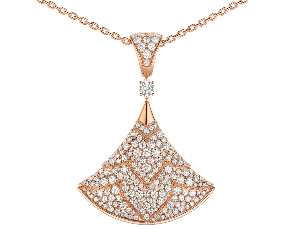 Carave Paris Pavé Fan Drop Pendant Necklace
