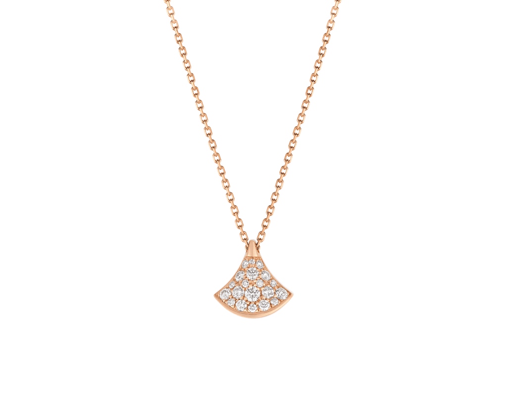 Carave Paris Pavé Fan Motif Pendant Necklace