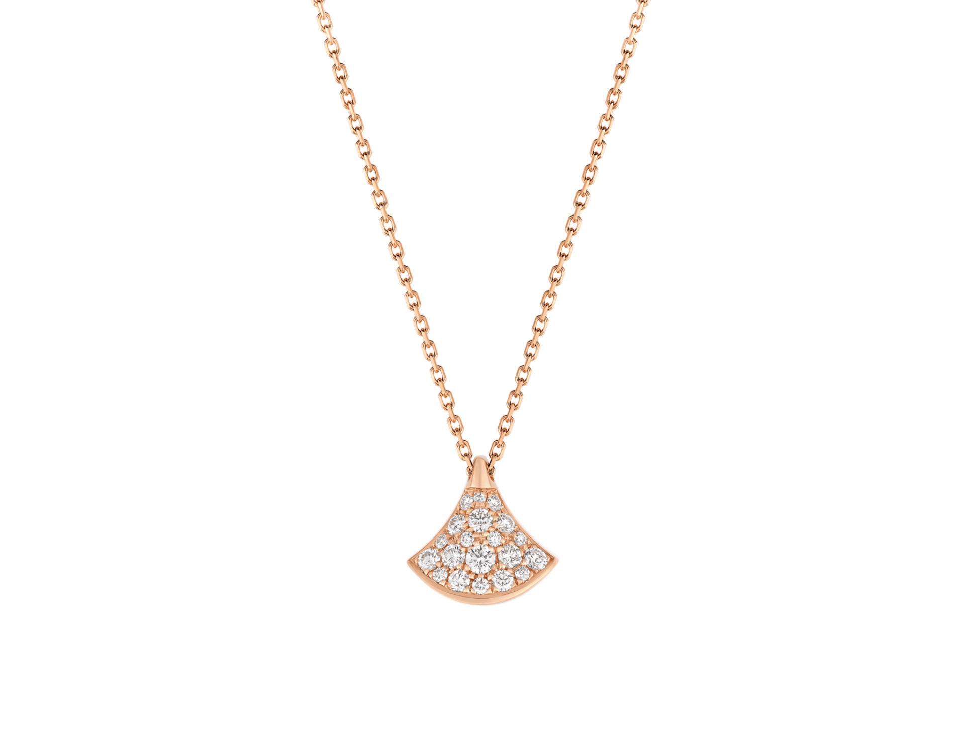 Carave Paris Pavé Fan Motif Pendant Necklace