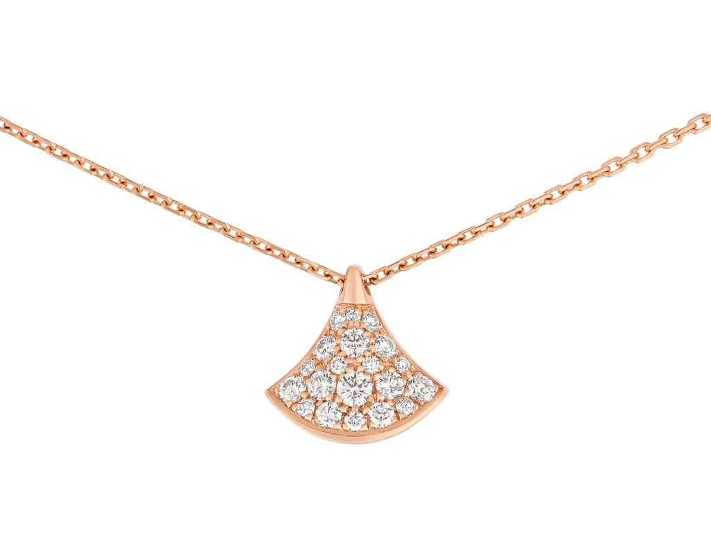Carave Paris Pavé Fan Motif Pendant Necklace