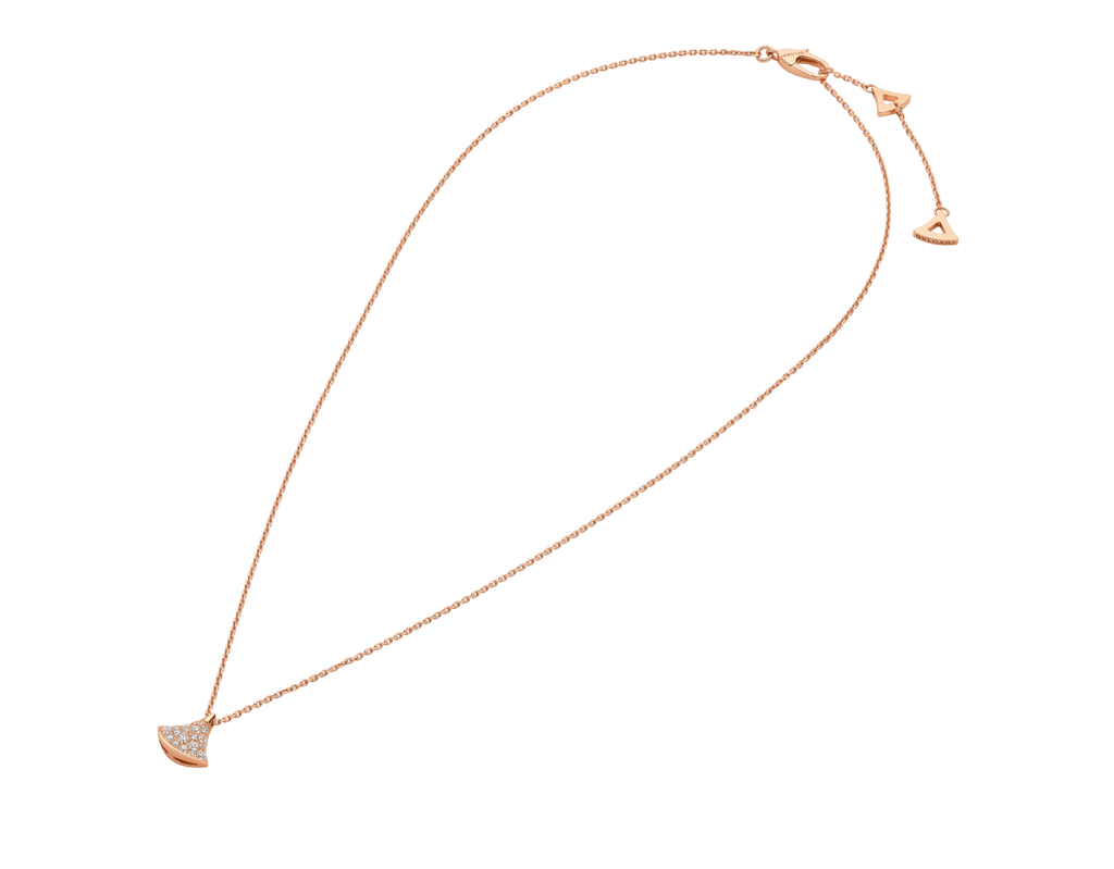 Carave Paris Pavé Fan Motif Pendant Necklace