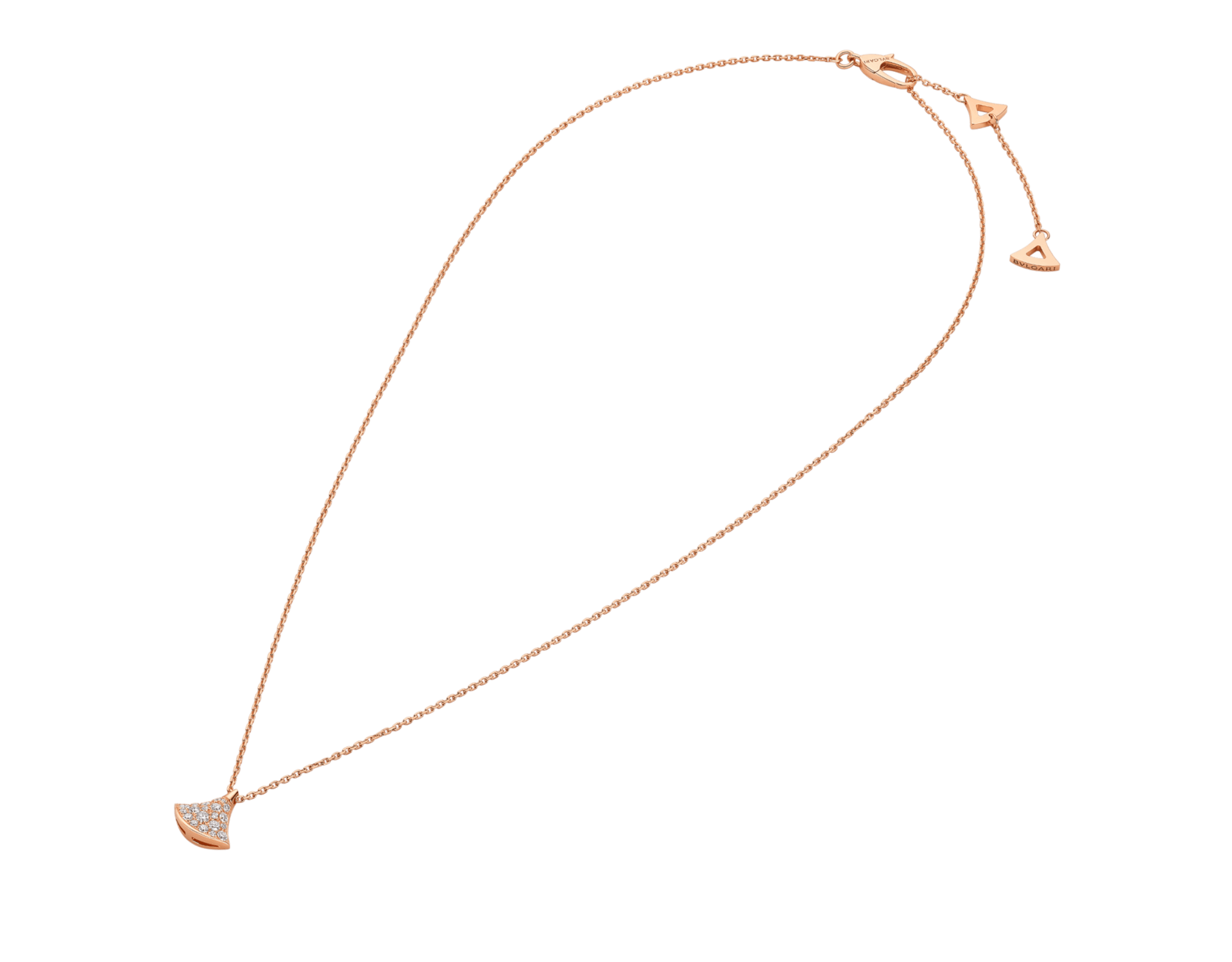 Carave Paris Pavé Fan Motif Pendant Necklace